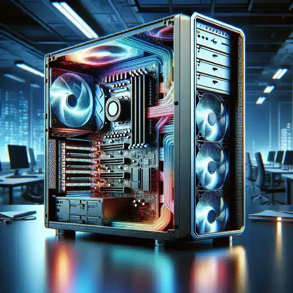 "AMD Threadripper Pro 7000X workstation processor showcased in a modern tech setup, highlighting advanced computing power for professionals in high-demand industries."