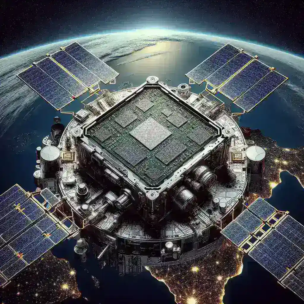 "GPU4S: Integrated GPUs for Europeanized Spanish Satellites - Image showcasing advanced satellite technology and integrated circuits designed for enhanced performance in aerospace applications."